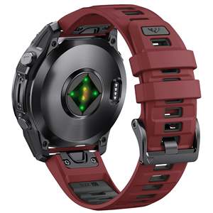 Correa de Repuesto de Silicona de Dos Tonos de 20, 22 y 26 mm de Ajuste Rápido para Relojes <span class=keywords><strong>Garmin</strong></span> <span class=keywords><strong>Fenix</strong></span> 8, 7, 6, 6x, 6s, 6pro, <span class=keywords><strong>5</strong></span> - Product Image 5