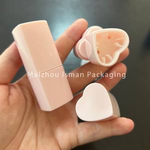 ISMAN独自ブランドの回転ラブハート型メイクリップスティック容器赤面コンシーラースティック包装リップバームチューブ6g - Product Image 1