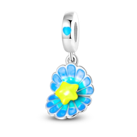 Prix de gros : Pendentif coquillage lumineux dégradé, perle cœur, tube émaillé luminescent avec attache pour les distributeurs transfrontaliers de bijoux de plage