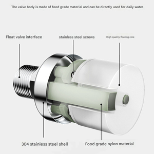 Válvula de bola flotante angular de acero inoxidable, válvula hidráulica automática de control de nivel de agua 1/2 3/4, válvula de cierre impermeable para - Product Image 6