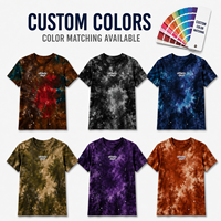 Produsen Kaos Tie Dye Custom OEM ODM Label Pribadi Pemasok Kaos Katun Grafis untuk Merek & Pengecer Streetwear