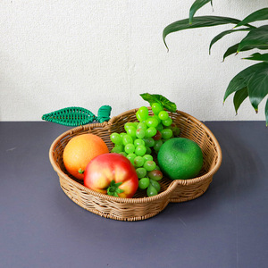 Panier de rangement créatif <span class=keywords><strong>en</strong></span> plastique tressé style pastoral pour fruits, légumes, oignons, gingembre, <span class=keywords><strong>ail</strong></span> – Idéal pour la maison, le salon et la cuisine - Product Image 3