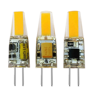 G4 Bóng Đèn <span class=keywords><strong>LED</strong></span> Độ Sáng Cao <span class=keywords><strong>COB</strong></span> <span class=keywords><strong>1505</strong></span> Đèn Silicon 3W 3000K 6000K Ấm Vàng Trắng AC 220V DC 12V Đèn Chùm Pha Lê - Product Image 1