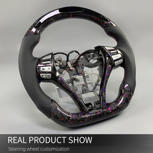 Volant personnalisé stylisé en fibre de carbone pour Nissan Teana 2013-2018 Altima <span class=keywords><strong>SR</strong></span> X-Trail, prend en charge l'affichage LED du régime moteur - Product Image 3