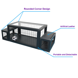 素晴らしいファッションフットボールゲーム テーブルの下で 室内エンターテイメント 座って遊ぶフットボール サブテーブル - Product Image 4