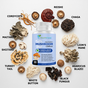 Capsules de complexe de champignons haute puissance avec Crinière de lion pour une énergie et une humeur naturelles améliorées, emballage personnalisé - Product Image 5