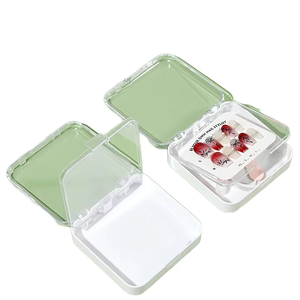 Kotak Penyimpanan Kuku Palsu 2 in 1 Desain Lapis Ganda Berkualitas Tinggi, Kemasan Kotak Kosong untuk Kuku, Grosir - Product Image 1