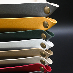 En stock, <span class=keywords><strong>plateau</strong></span> de rangement carré pliable à double face en similicuir, petit format, pour la décoration de la maison - Product Image 6