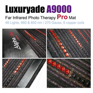 Tappetino per Massaggi A9000 in Ametista con Luce Rossa Affidabile, Terapia PEMF, Cristalli Curativi e Riscaldamento per il Corpo - Product Image 3