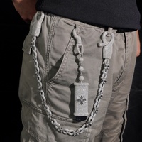 Porte-clés de luxe Hip Hop en argent 925 personnalisé avec moissanite infini de 13 mm et briquet glacé