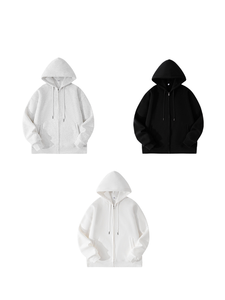 Poids lourd qualité logo personnalisé 450GSM 100% coton polaire lourde vierge surdimensionné grande taille hommes sweats à capuche - Product Image 4