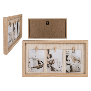 Natural <b>coloured</b> <b>wooden</b> frame, Clothes Line, - Product Image 1