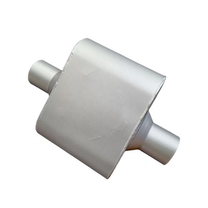 Precio bajo Ss409 <span class=keywords><strong>Flowmaster</strong></span> Oval 4 '9 ''Silenciador de escape Silenciador aluminizado Tubo de acero inoxidable para automóviles - Product Image 1