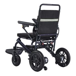 Fauteuil roulant électrique de qualité, noir, avec batterie intégrée, classe II, cadre en alliage d'aluminium, garantie 2 ans, fabriqué au Japon - Product Image 1
