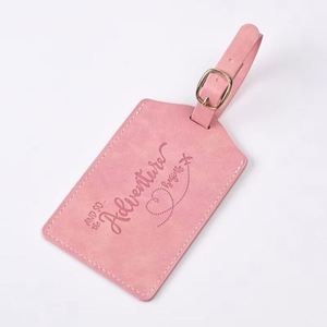Étiquette de bagage en cuir PU de haute qualité, motif personnalisé, porte-passeport pour carte d'embarquement, vente en gros, impression du nom - Product Image 6