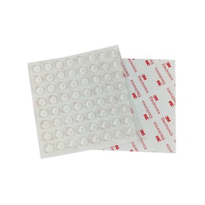 Pieds en <span class=keywords><strong>caoutchouc</strong></span> transparents autocollants individuels à prix de gros – Embouts ronds transparents - Product Image 4