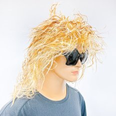 Rock Ware Funky fascia capelli biondi Costume ala per festa o scena Look Heavy Metal - Product Image 1