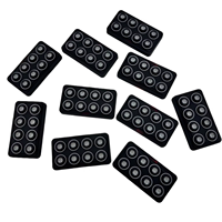 Panneau de commande tactile étanche à 6 zones 12V/24V 60A |   Barre lumineuse pour treuil |   Momentané/Impulsion/SOS |   Découpe de caoutchouc EPDM de la marque United