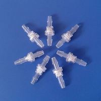 Ju 3.2mm 4mm 4.8mm ID Tube Connecteur de tube en plastique Bec de canard en silicone Valve à sens unique Clapet anti-retour