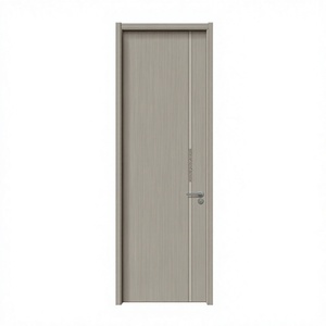 Puerta Interior Minimalista de MDF con Acabado Liso, Apertura Manual, Aislamiento Acústico para Dormitorio - Product Image 1