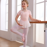 Ropa de Entrenamiento de Alta Calidad para Niñas, Leotardos de Ballet de Manga Larga y Corta para Verano, Trajes de Danza, Leotardos de Ballet para Entrenamiento