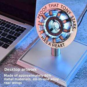 Première génération Iron Man réacteur <span class=keywords><strong>coeur</strong></span> modè<span class=keywords><strong>le</strong></span> alliage périphérique arche jouet sérigraphie fonte métal Figure modè<span class=keywords><strong>le</strong></span> ornement - Product Image 1