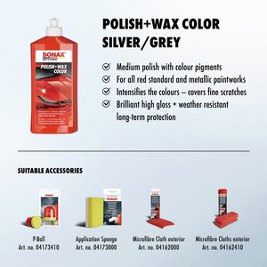 Vente chaude de cire et de polissage pour voiture, couleur rouge, 500 ml, brillance haute intensité et protection UV pour peinture de voiture rouge - Product Image 3