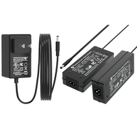 Transformateur adaptateur ca/cc certifié EU UK US 12V 2A adaptateur d'alimentation avec sortie 5V 2A connexion enfichable entrée 100-240V