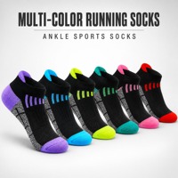 Chaussettes de sport d'été pour hommes et femmes - Chaussettes de course et de basketball en polyester à séchage rapide, antidérapantes et respirantes, fabriquées à l'étranger