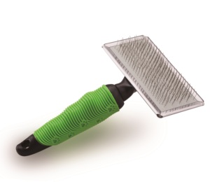 Logo Customization Stainless Steel Dog Grooming <b>Brush</b> With Green Handle For <b>Pet</b> Hair Care - Product Image 5