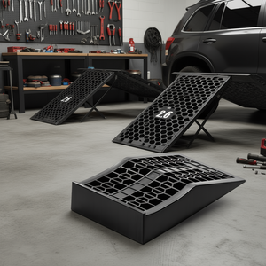 ทางลาดสำหรับรถยนต์ D0100X3W33T ยกสูงได้ 2.6 นิ้ว รับน้ำหนักได้ 20,000 ปอนด์  แบบหนาแน่น ทนทาน  ขนาดเตี้ย ใช้สำหรับรองรับยานพาหนะ สำหรับใช้ในบ้าน - Product Image 2