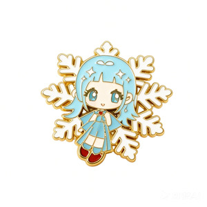 Cartoon Fairy Metal Pin Gold-Plated Hard Enamel Zinc Alloy Art Collectible Decorative Pin - Product Image 2