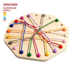 Jeu de société en bois pensée <span class=keywords><strong>logique</strong></span> Concentration exercice délier corde grande bataille défi interactif parent-enfant pour unisexe - Product Image 1