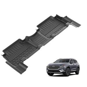 TXR 3D 5D negro TPE Material alfombrillas de coche piezas de protección de coche cubierta completa accesorios de coche para HYUNDAI SANTA FE 2018-2023 - Product Image 4