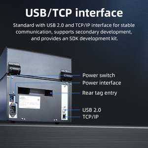 Ngành công nghiệp RFID Tag máy in UHF linh hoạt chống kim loại tự dính nhãn trực tiếp nhiệt và truyền nhiệt máy in mã vạch - Product Image 6