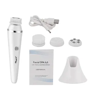 Appareil de nettoyage facial électrique en silicone étanche IPX7, brosse nettoyante profonde avec tête de brosse remplaçable, pour le visage, le corps et le nez - Product Image 6