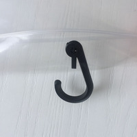 Plaine clair LDPE fermeture éclair vêtement vêtements emballage en plastique cintre crochet poly sac