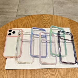 Funda para iPhone 17 Air 16 15 14 13 12, Carcasa Trasera de Policarbonato con Parachoques de TPU/TPE para iPhone 17 Pro Max, Transparente y Suave - Product Image 2