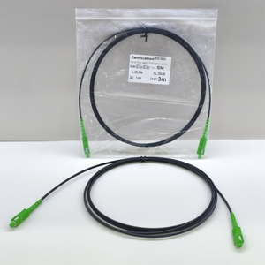 Proveedor de Fábrica, Cable de Fibra Óptica Monomodo de 3m con 2 Hilos de Acero, SC/UPC SC/APC LSZH - Product Image 1