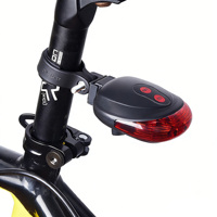 Feu arrière de sécurité à lignes parallèles, feu arrière de vélo, équipement de VTT, éclairage de vélo, feu arrière laser