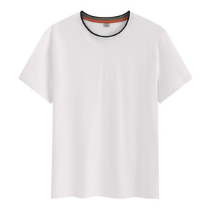 Custom T-Shirt Crew Neck Solid Color Cotton Short Sleeve Leisure Wear For Promotion And Work Uniforms - Product Image 2