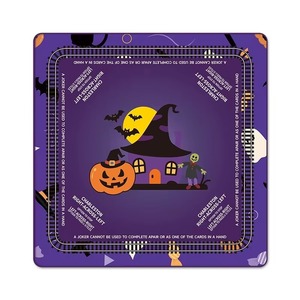 Tapis de table carré antidérapant pour Mahjong, motif quatre fantômes mignons, pour jeu de société de vacances - Product Image 3