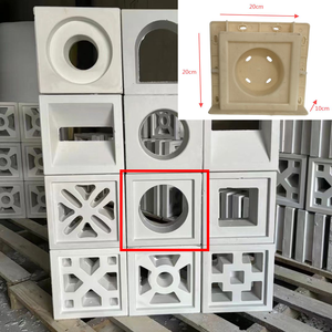 2025 New Breeze Block Mold Design Factory Venta al por mayor Molde de plástico para construcción de villas tamaño 20*20*10cm - Product Image 1