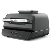Nouvelle Friteuse à Air Chaud Numérique Sans Huile 3L Classique avec 3 Accessoires, Écran LED, Four de Cuisson Multifonctionnel pour la Maison