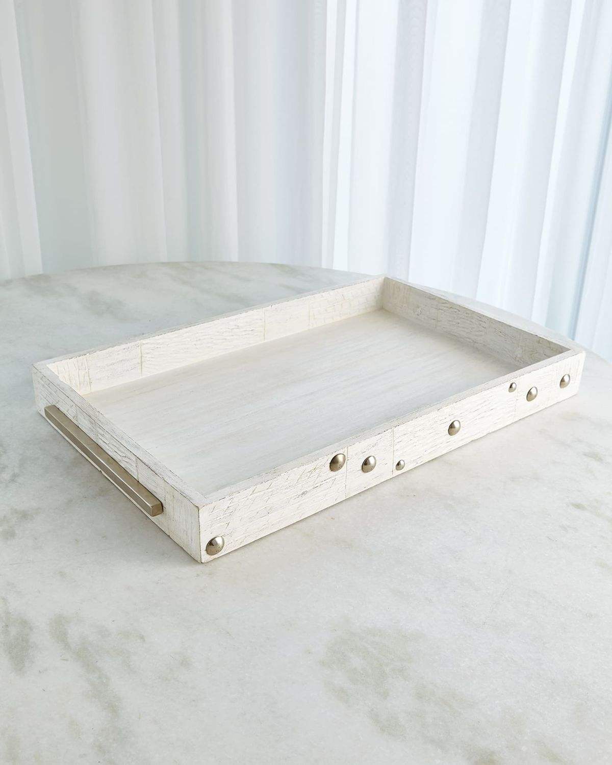 White Pearl with Silver Brass