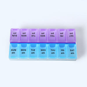 กล่องยาสำหรับจัดเก็บยาสำหรับยากล่องยาประจำสัปดาห์มีสีใหม่2ครั้ง1วัน - Product Image 1