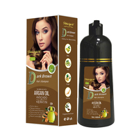 Shampooing de teinture capillaire semi-permanente brun foncé OEM professionnel formule de crème de cuir chevelu antiadhésive pour marque privée