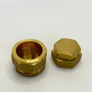 水系统用高压黄铜六角压缩28毫米35毫米42毫米管件端盖塞 - Product Image 5