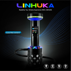 Factory Directly Selling <b>LED</b> Electric 40cm Aluminum Alloy New Design Luxury Shisha Set With Smart Touch Function Hookah <b>In</b> Stock - Product Image 1