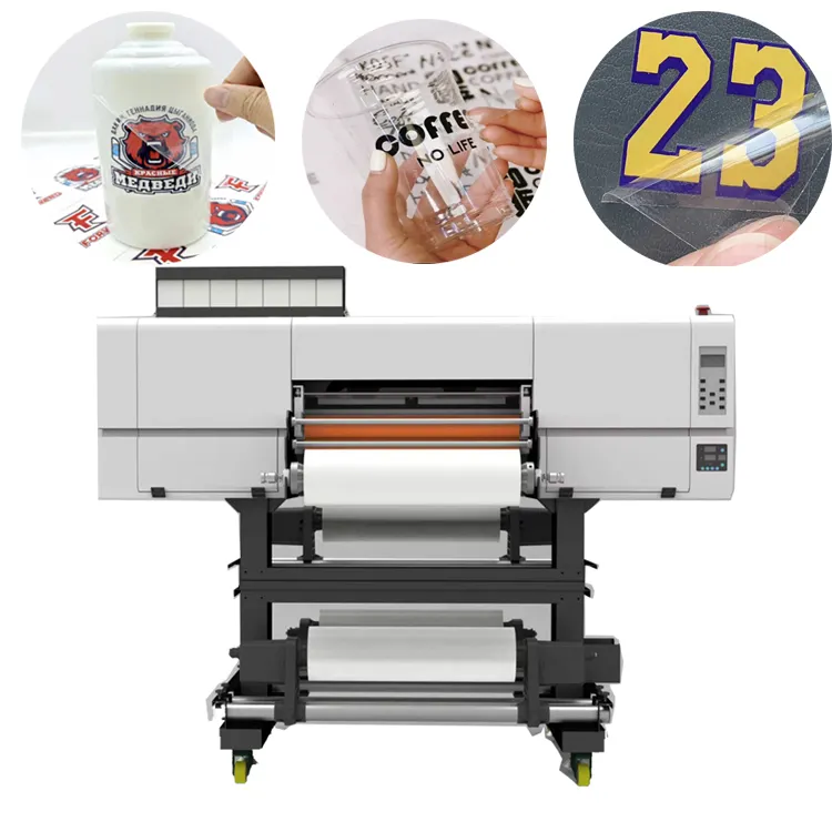 Kép xp600 cuộn để cuộn nhãn dán máy in Máy in 60cm UV dtf máy in với Laminator